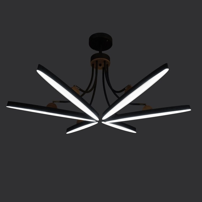 Люстра с ПДУ 1692/6 LED 168Вт 3000-6000К диммер серый 118х118х45 см BayerLux