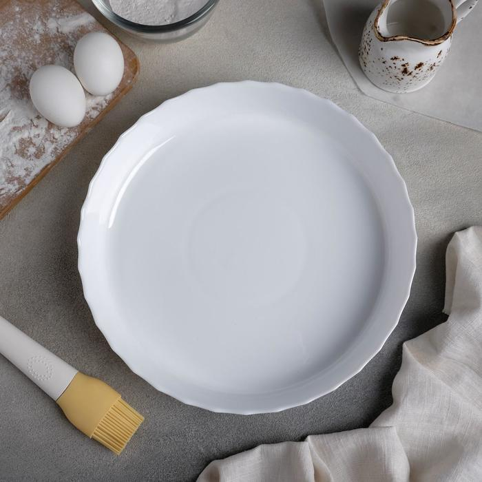 Форма для запекания стеклокерамическая Trianon, 1,5 л, d=26 см, цвет белый Форма для запекания стеклокерамическая Trianon, 1,5 л, d=26 см, цвет белый