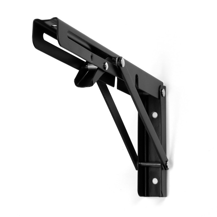 Кронштейн складной для столов и полок ТУНДРА, 2 шт, длина 250 мм, сталь цвет черный Кронштейн складной для столов и полок ТУНДРА, 2 шт, длина 250 мм, сталь цвет черный