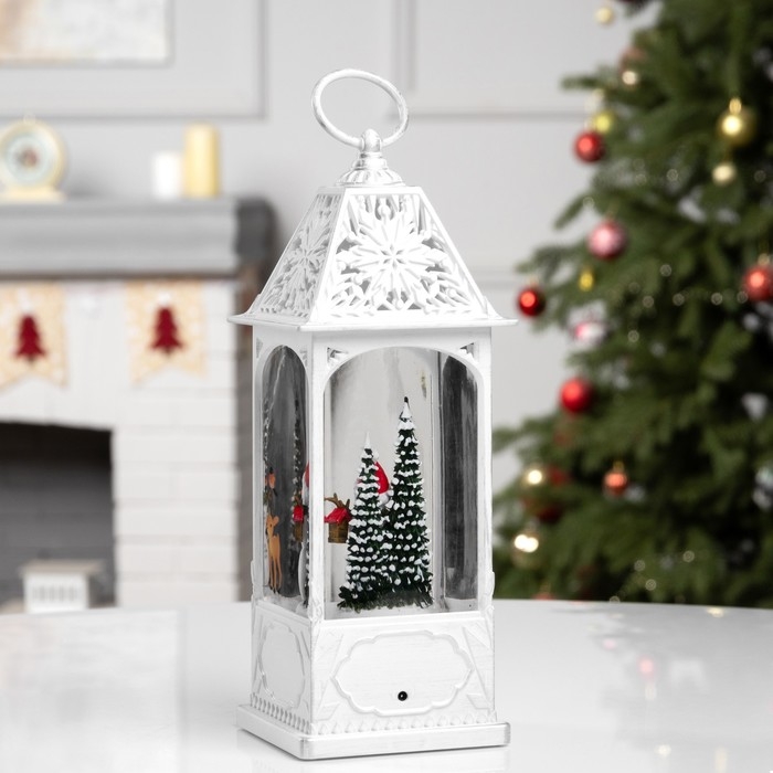 Фигура светодиодная «Новогодняя встреча», 28.4х10.4х10.4 см, музыка, батарейки ААх3 (не в комплекте), USB, свечение тёплое белое Фигура светодиодная «Новогодняя встреча», 28.4х10.4х10.4 см, музыка, батарейки ААх3 (не в комплекте), USB, свечение тёплое белое