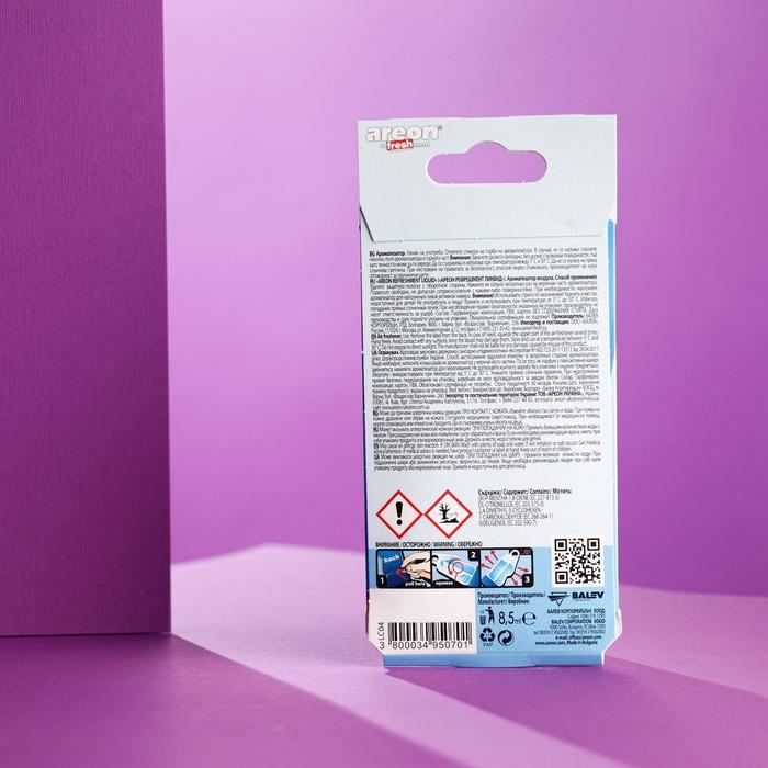 Ароматизатор на зеркало Areon Refreshment гелевый, тути фрути 704-025-906 Ароматизатор на зеркало Areon Refreshment гелевый, тути фрути 704-025-906