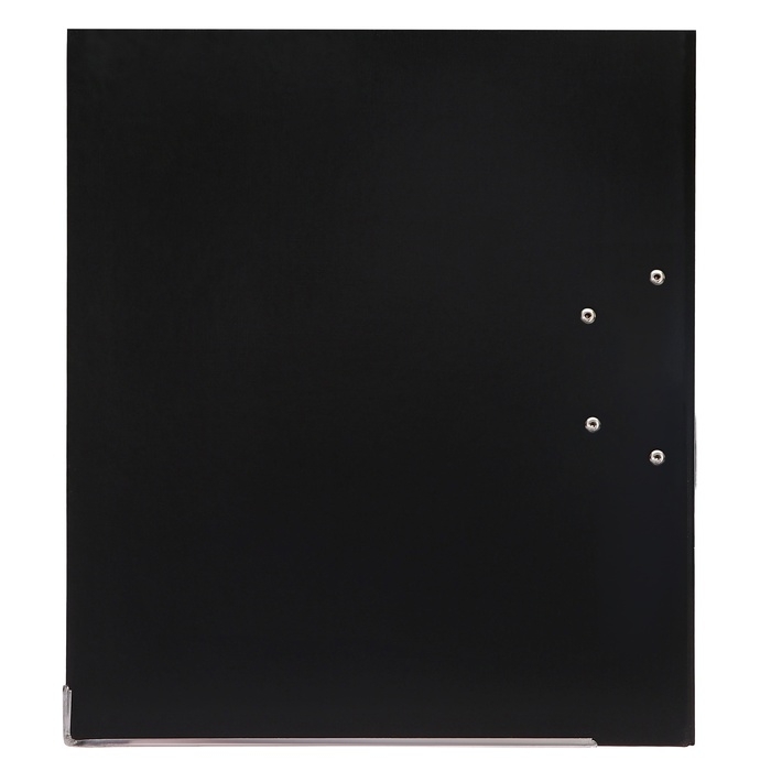 Папка-регистратор А4, 75 мм, Calligrata, ПВХ, тиснение Папка-регистратор А4, 75 мм, Calligrata, ПВХ, тиснение "лен", металлическая окантовка, карман на корешок, собранная, черная, микс