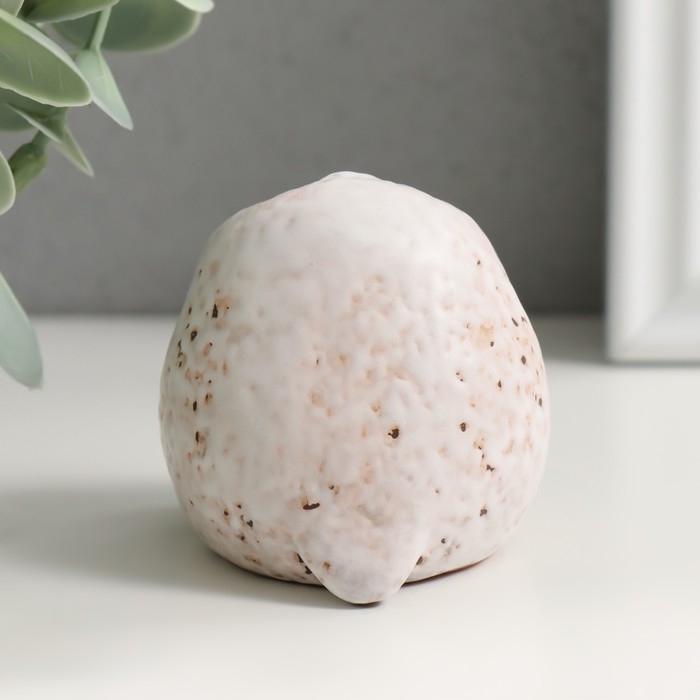 Сувенир керамика Сувенир керамика "Белый совёнок" 5,3х5,4х5,5 см