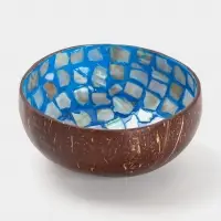 Чаша &laquo;Глазурь&raquo;, 14&times;14&times;6 см, кокос