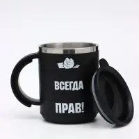 Термокружка &laquo;Прав&raquo;, 450 мл, сохраняет температуру до 2 ч, 12.5&times;10.5 см