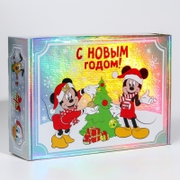 Подарочная коробка «Новый год» 31х22х9.5 см, Микки Маус