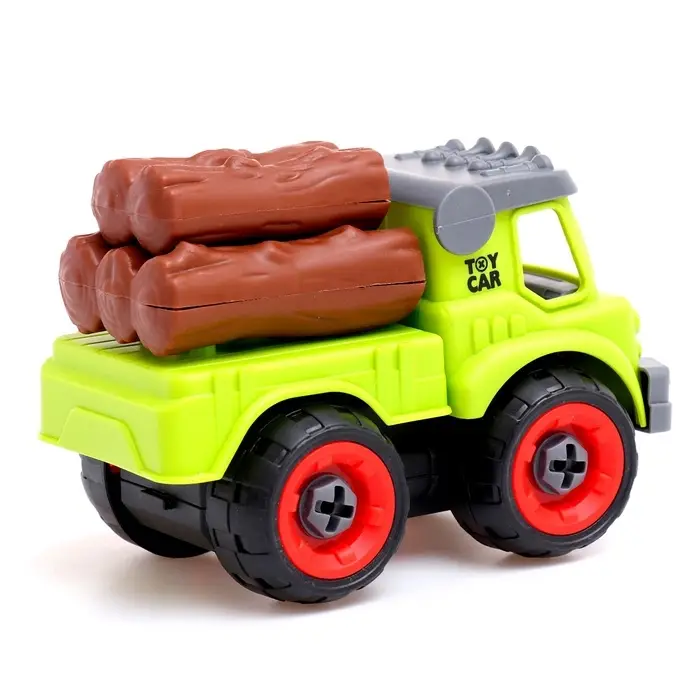 Конструктор винтовой &laquo;Фермерский транспорт&raquo;, набор 2 штуки, с отвёрткой, 55 деталей