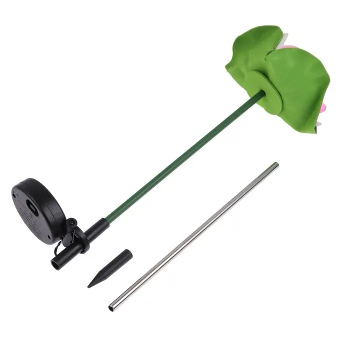 Садовый светильник &laquo;Лотос&raquo;, уличный, на солнечной батарее, 70 см, 1 LED, свечение белое