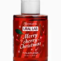 Гель для душа, 110 мл, Merry cherry Christmas, аромат вишня, Ural Lab
