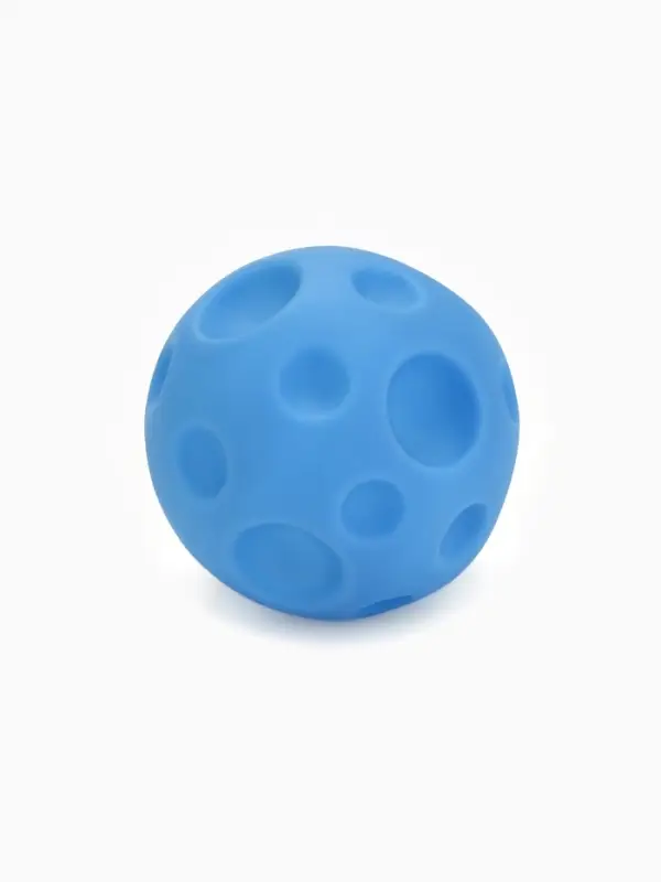 Игрушка пищащая "Мячик" для собак, 6,5 см, голубая