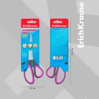 Ножницы ErichKrause "Standard+ Ergo", 17 см, МИКС