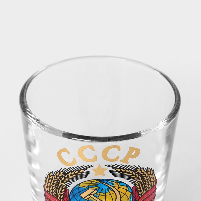 Набор стеклянный для напитков «Герб СССР», 7 предметов: графин 500 мл, стопки 50 мл Набор стеклянный для напитков «Герб СССР», 7 предметов: графин 500 мл, стопки 50 мл