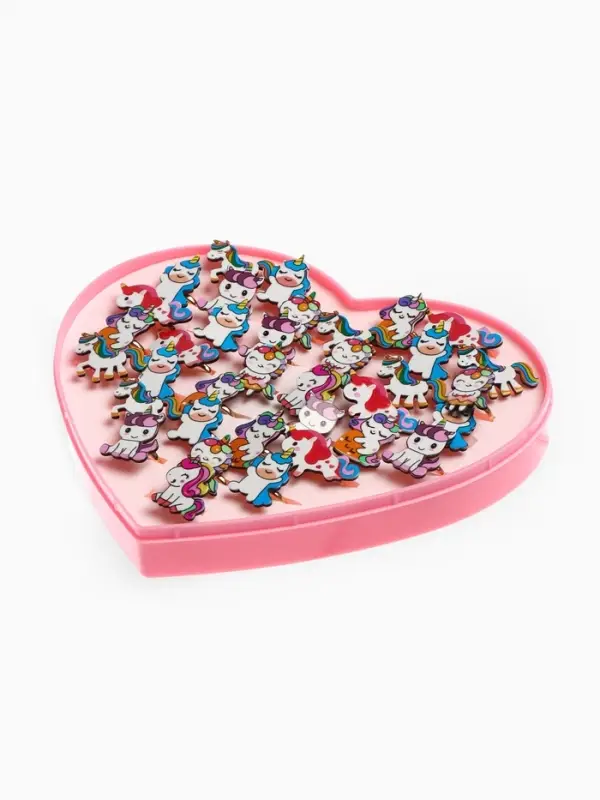 Кольцо &laquo;Выбражулька. Единороги&raquo;, форма МИКС, разноцветное, безразмерное