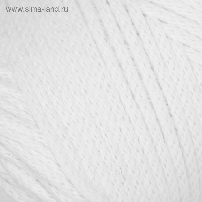 Пряжа  Пряжа "Macrame Cotton" 20% полиэстер,80% хлопок  225м/250гр (751 белый)