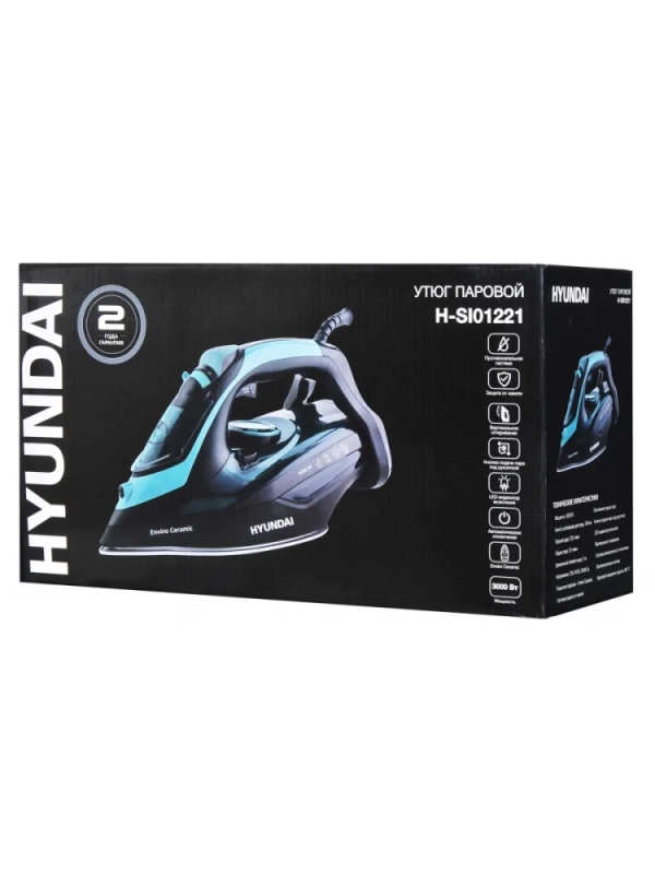 Утюг H-SI01221 черный-зеленый