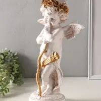 Фигура полистоун "Ангел с луком и стрелами" высота 43 см
