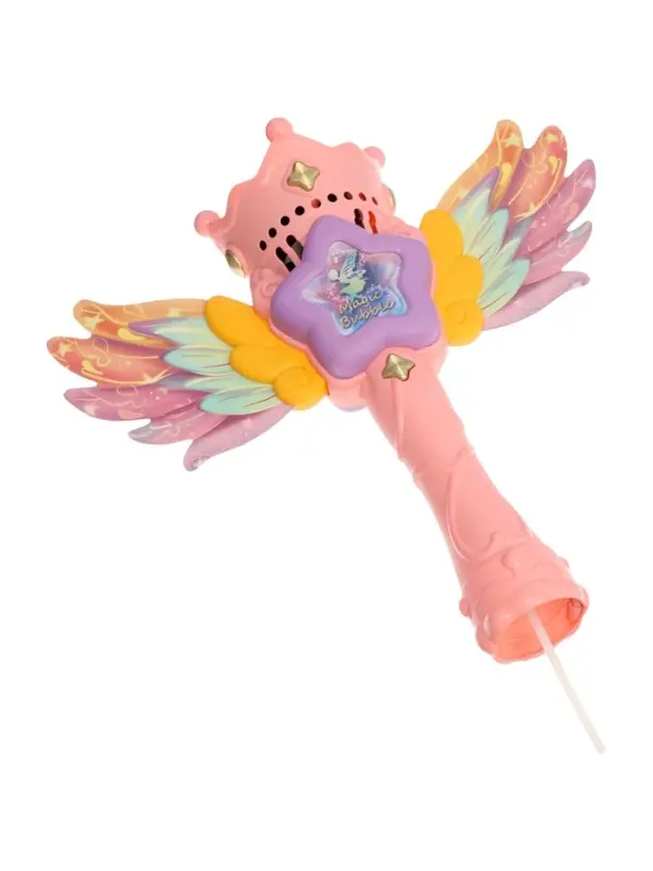 Генератор мыльных пузырей &laquo;Волшебная палочка Феи&raquo;, световые эффекты, работает от батарейки