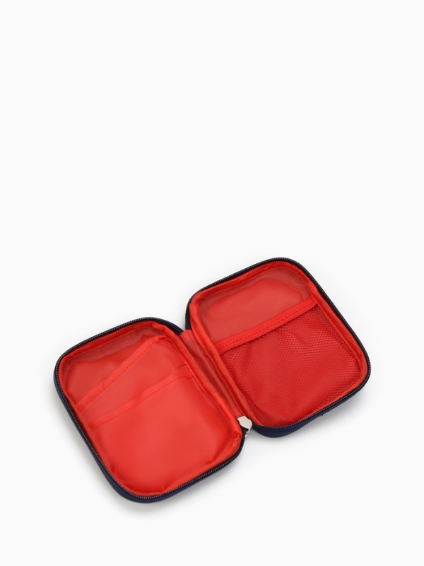 Косметичка Аптечка, 11*2,5*14, отд на молнии, синий