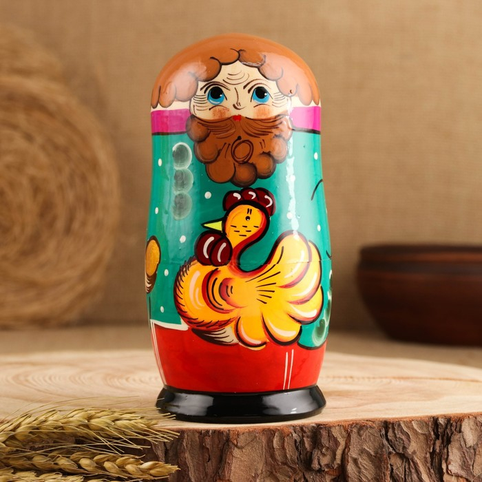 Матрёшка «Курочка Ряба», сюжетная, 5 кукольная, 13,5 - 15 см., микс Матрёшка «Курочка Ряба», сюжетная, 5 кукольная, 13,5 - 15 см., микс