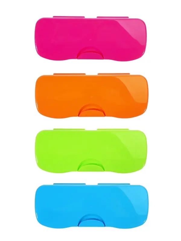 Пенал - футляр &laquo;Стамм. Intensive&raquo;, 85&times;204&times;25 мм, пластиковый, МИКС