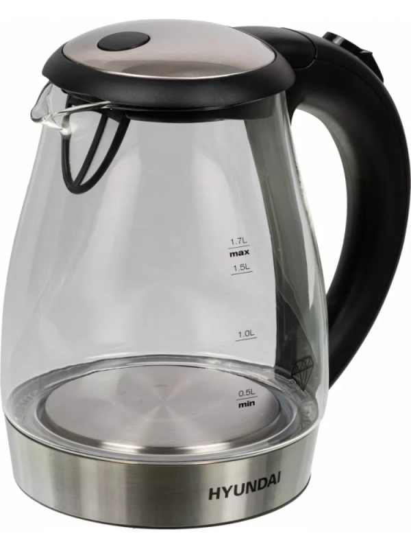 Чайник HYK-G2030 1,7л 2200Вт черный (стекло)