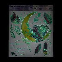 Наклейки виниловые «Лунный свет», интерьерные, со светящимся слоем, 30×35 см