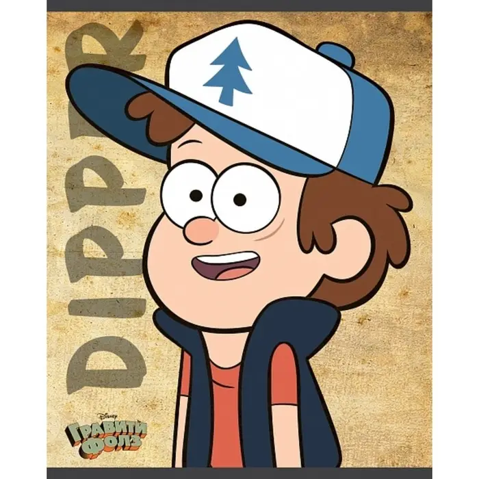 Тетрадь 24 листа в клетку "Гравити Фолз", обложка мелованный картон, блок 65г/м2, 5в МИКС