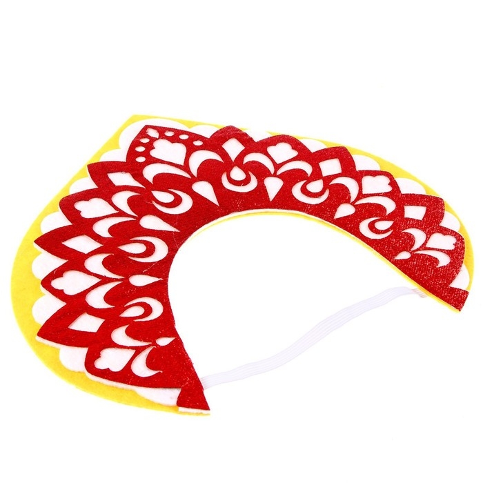 Кокошник карнавальный «Варвара-краса» из фетра, с блёстками Кокошник карнавальный «Варвара-краса» из фетра, с блёстками