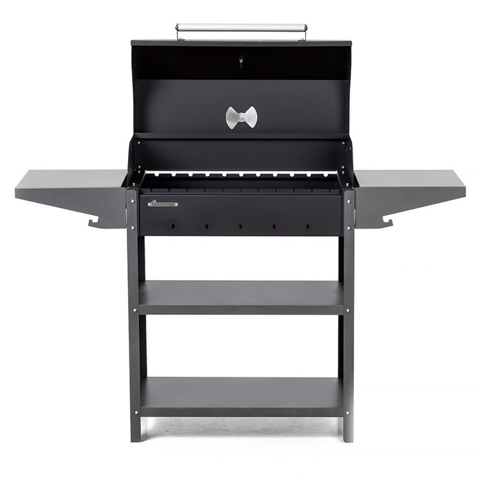 Мангал Family Standart BBQ FSB2000, 133.2×44.1×96.6 см, 2 мм, крышка, боковые полки