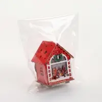 Ёлочная игрушка &laquo;Рождество&raquo; 9&times;6.5 см, подвеска, от батареек AG10&times;3, свечение тёплое белое