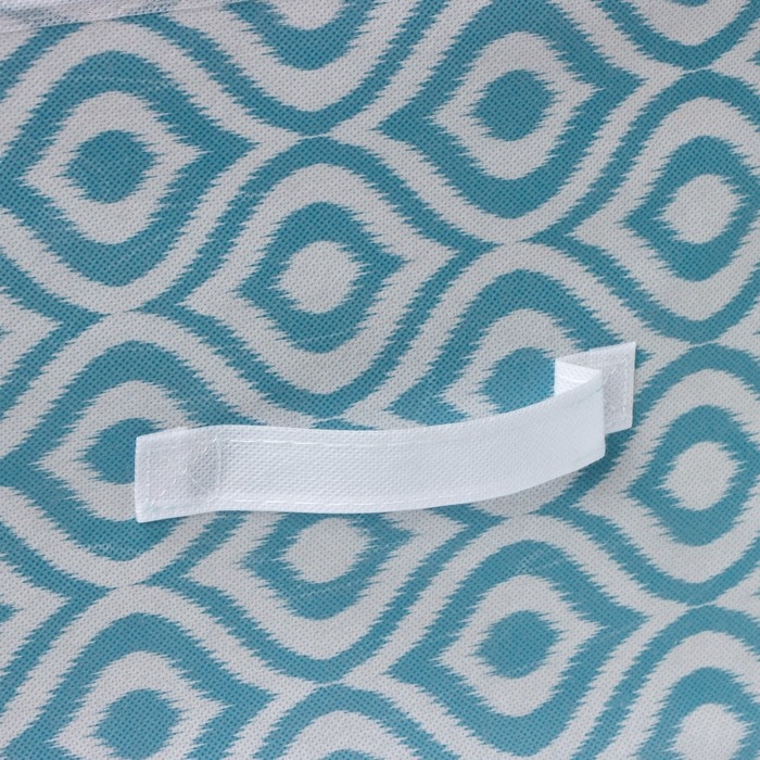 Короб для хранения Доляна «Лагуна», 37×27×27 см, цвет бирюзовый Короб для хранения Доляна «Лагуна», 37×27×27 см, цвет бирюзовый