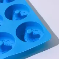 Форма для выпечки Доляна «Сладости. Пончики в глазури», силикон, 27,2×16,4×3,2 см, 6 ячеек, цвет МИКС Форма для выпечки Доляна «Сладости. Пончики в глазури», силикон, 27,2×16,4×3,2 см, 6 ячеек, цвет МИКС