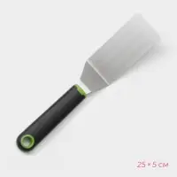 Лопатка кухонная для пиццы Lime, 25&times;5 см, чёрно-зелёная