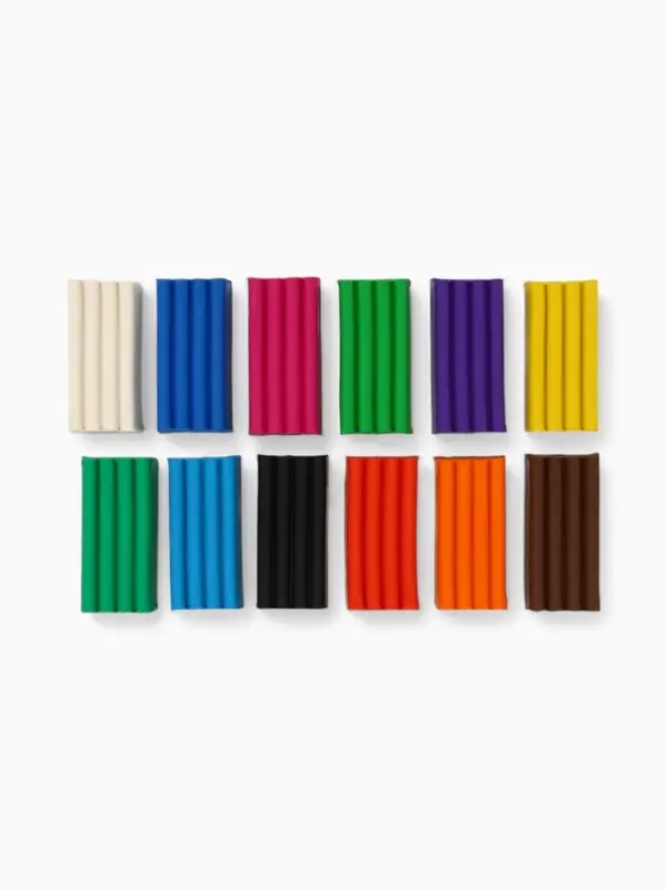 Пластилин 12 цветов, 180 г Буки Бяки Пластилин 12 цветов, 180 г Буки Бяки