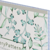 Бизнес-тетрадь Цветы А5 48л, клетка, обл. мел. картон, скрепка,белый