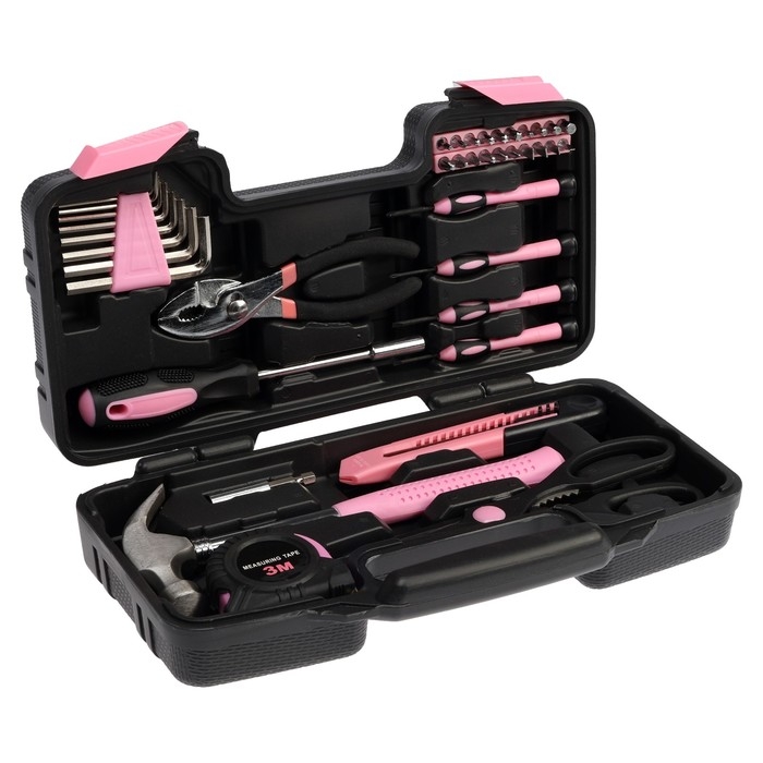 Набор инструментов в кейсе ТУНДРА, для милых дам, 39 предметов Набор инструментов в кейсе ТУНДРА, для милых дам, 39 предметов