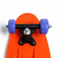 Пенниборд ONLYTOP, 56&times;15 см, колёса PVC 50 мм, пластиковая рама, оранжевый