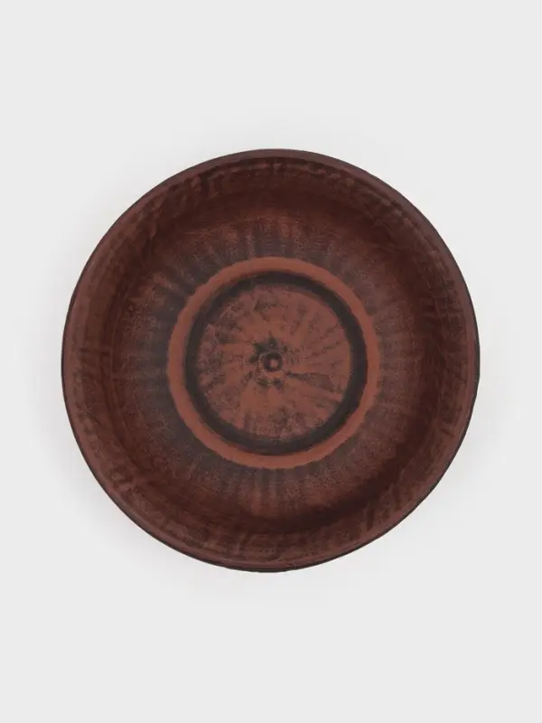 Тарелка глубокая &laquo;Ангоб&raquo;, 550 мл, 16&times;5 см, красная глина