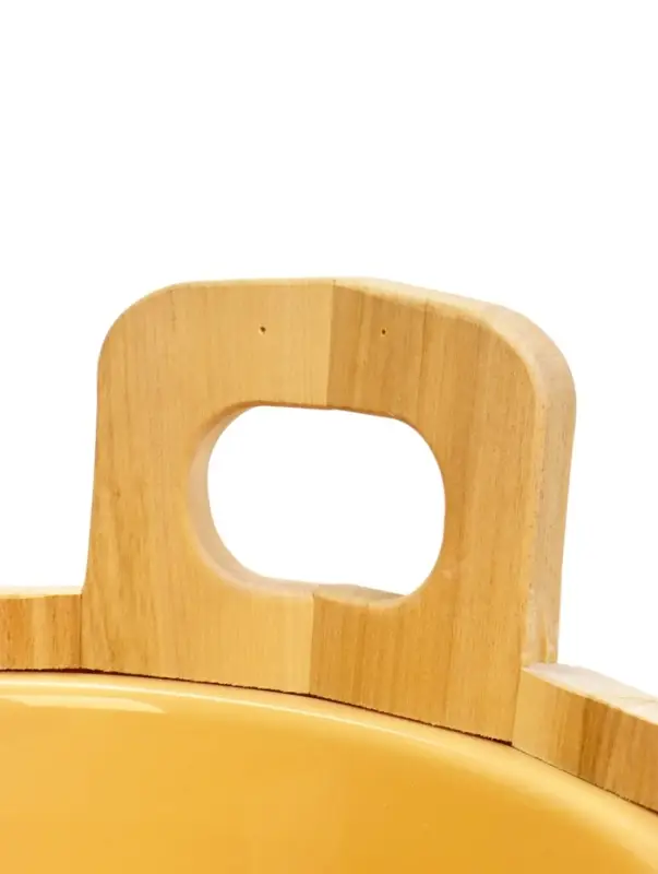 Шайка - таз для бани и сауны &laquo;Термо&raquo;, 12 л, деревянная, пластиковая вставка, &laquo;Добропаровъ&raquo;