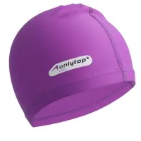 Шапочка для плавания детская ONLYTOP SWIM, тканевая, обхват 46-52 см, цвет фиолетовый Шапочка для плавания детская ONLYTOP SWIM, тканевая, обхват 46-52 см, цвет фиолетовый