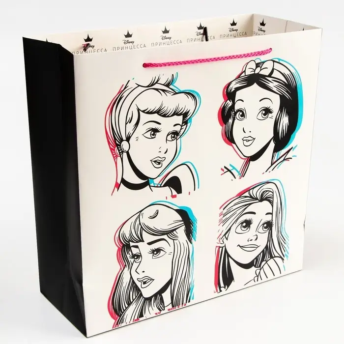 Пакет подарочный, 30х30х12 см, упаковка, Принцессы Пакет подарочный, 30х30х12 см, упаковка, Принцессы