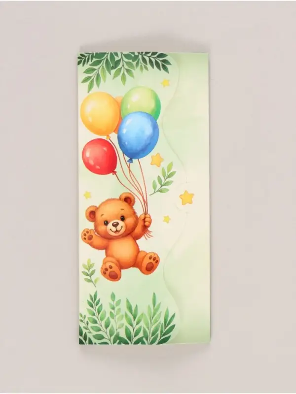 Конверт для денег формовой «Мишка», 17,5 х 8 см Конверт для денег формовой «Мишка», 17,5 х 8 см