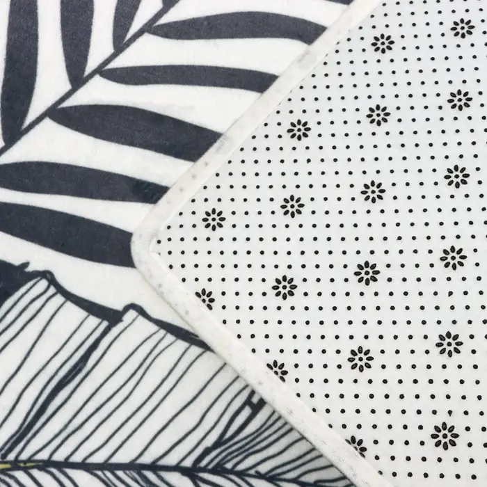 Коврик для ванной и туалета Доляна &laquo;Листья&raquo;, 45&times;120 см