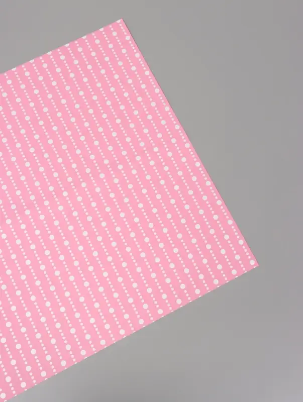 Пленка флористическая для цветов, &laquo;Бисер&raquo;, розовая, 57&times;57 см