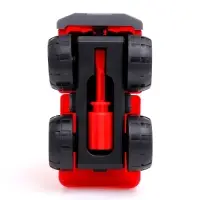 Конструктор винтовой &laquo;Пожарный транспорт&raquo;, набор 2 штуки, с отверткой, 59 деталей