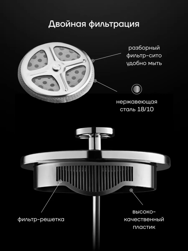 Френч-пресс Stein-600FP с двойными стенками