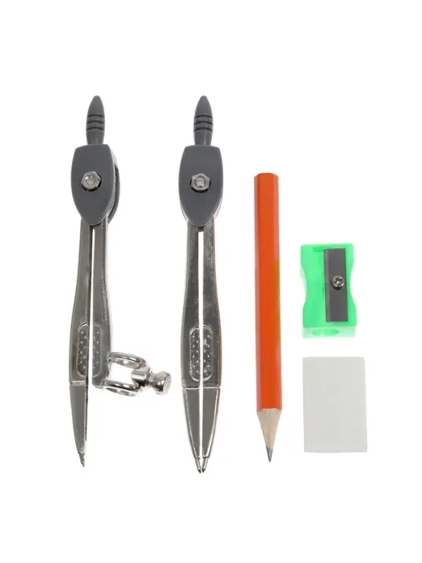 Набор чертежный Calligrata, 9 предметов, в металлическом пенале