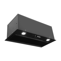 Вытяжка встраиваемая HBB 6036 BG черный