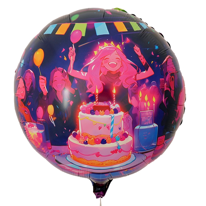 Воздушный шар фольгированный 18 Воздушный шар фольгированный 18" «Аниме. Праздник», круг, набор 50 шт.