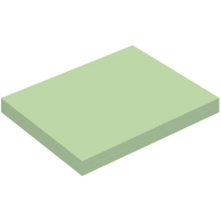 Бумага для заметок с клеевым краем Economy 76x51 мм, 100 л, пастел. Зеленый